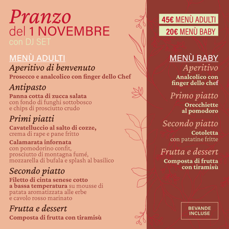 Pranzo 1 novembre per la festa di Ognissanti nella masseria pugliese Dimora Mazzarò