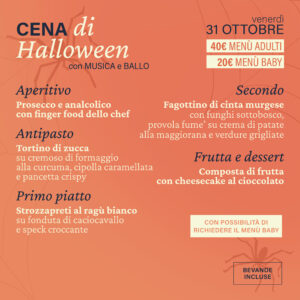 Menù della cena di Halloween