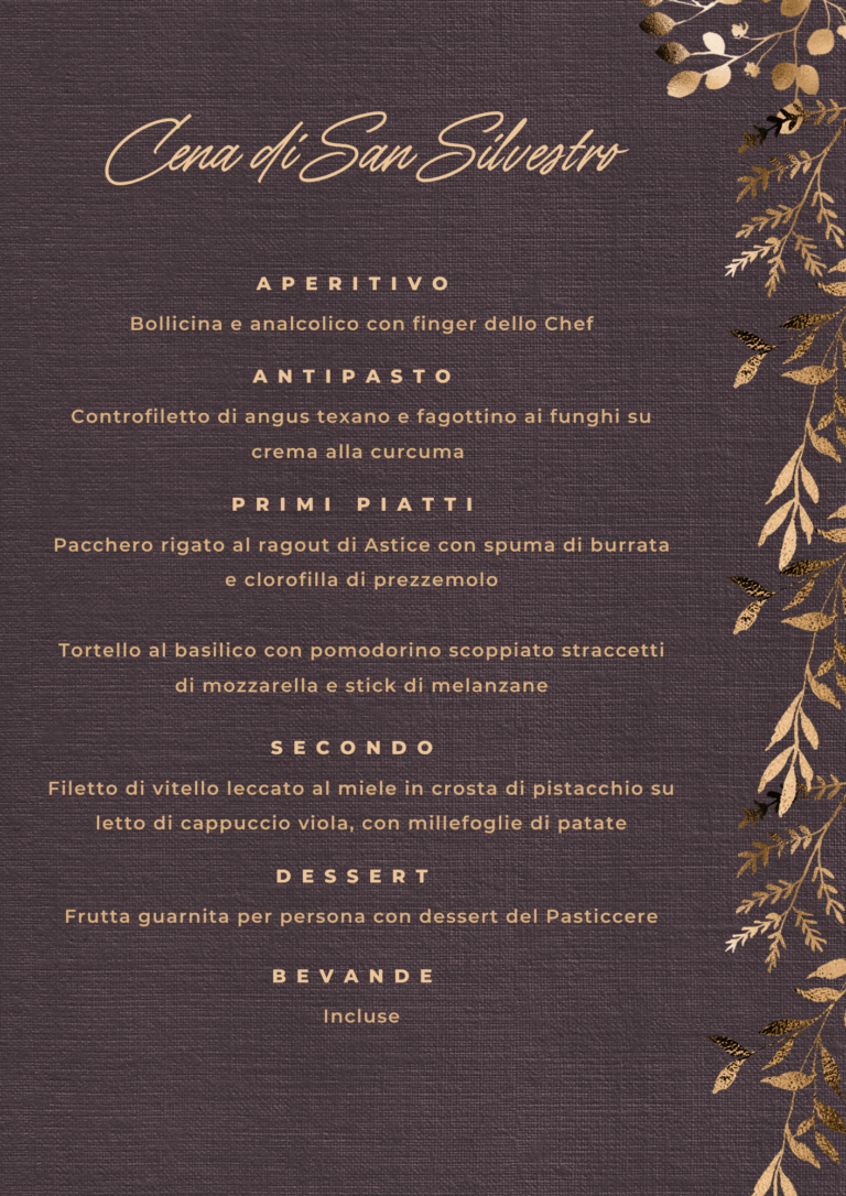 Cenone di San Silvestro