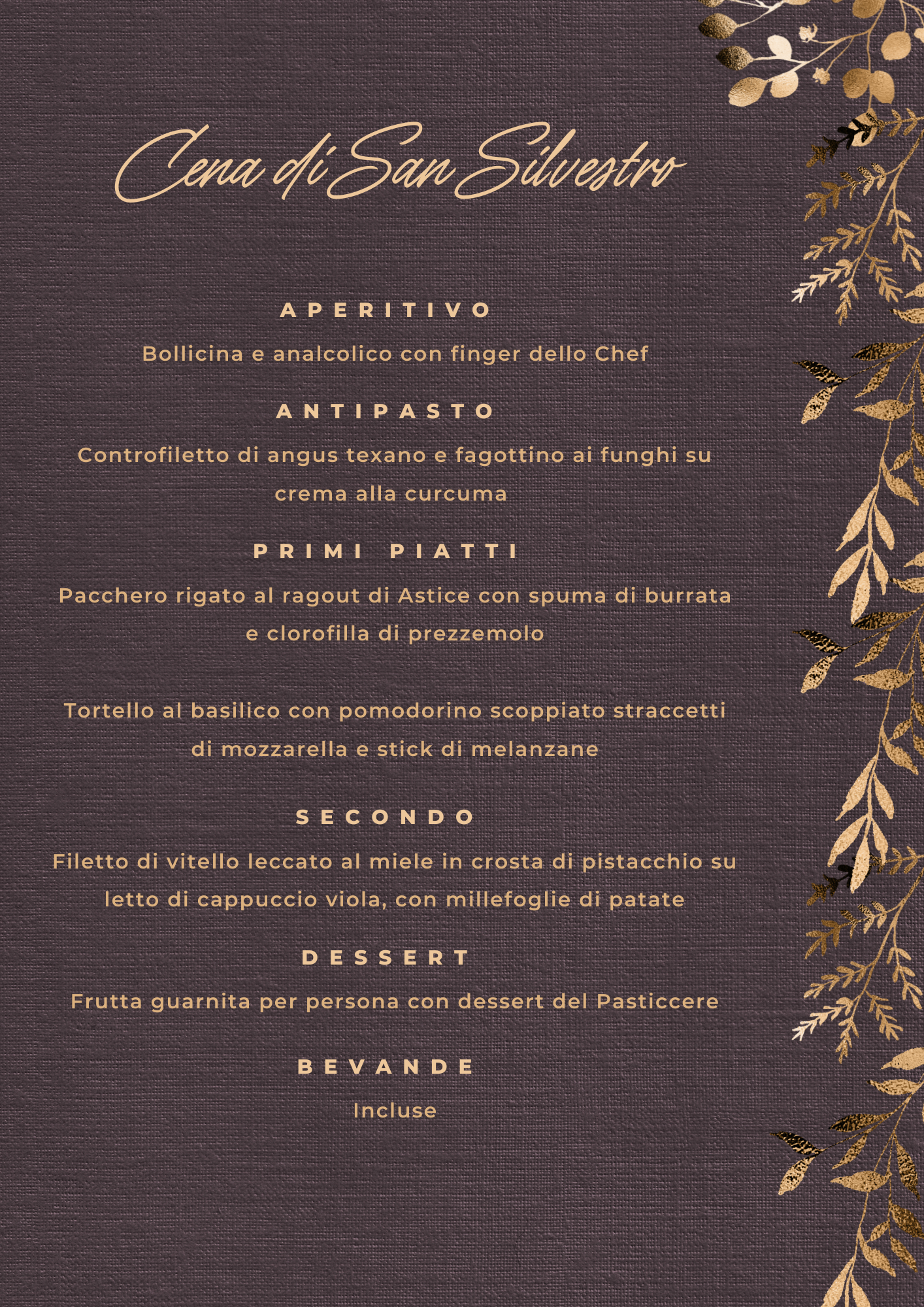 Cenone di San Silvestro